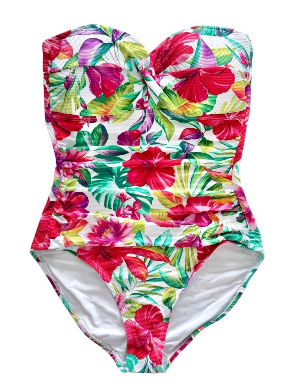 Tommy Bahama Island Cays Fiesta Bandeau One-Piece Swimsuit - Picture 6 of 14